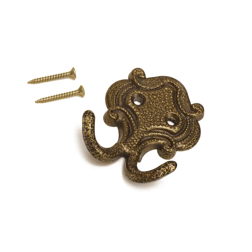 Фото Крючок для одежды 2 шт Трибатрон 53x68x22 см цвет античная бронза Фото Крючок для одежды 2 шт Трибатрон 53x68x22 см цвет античная бронза