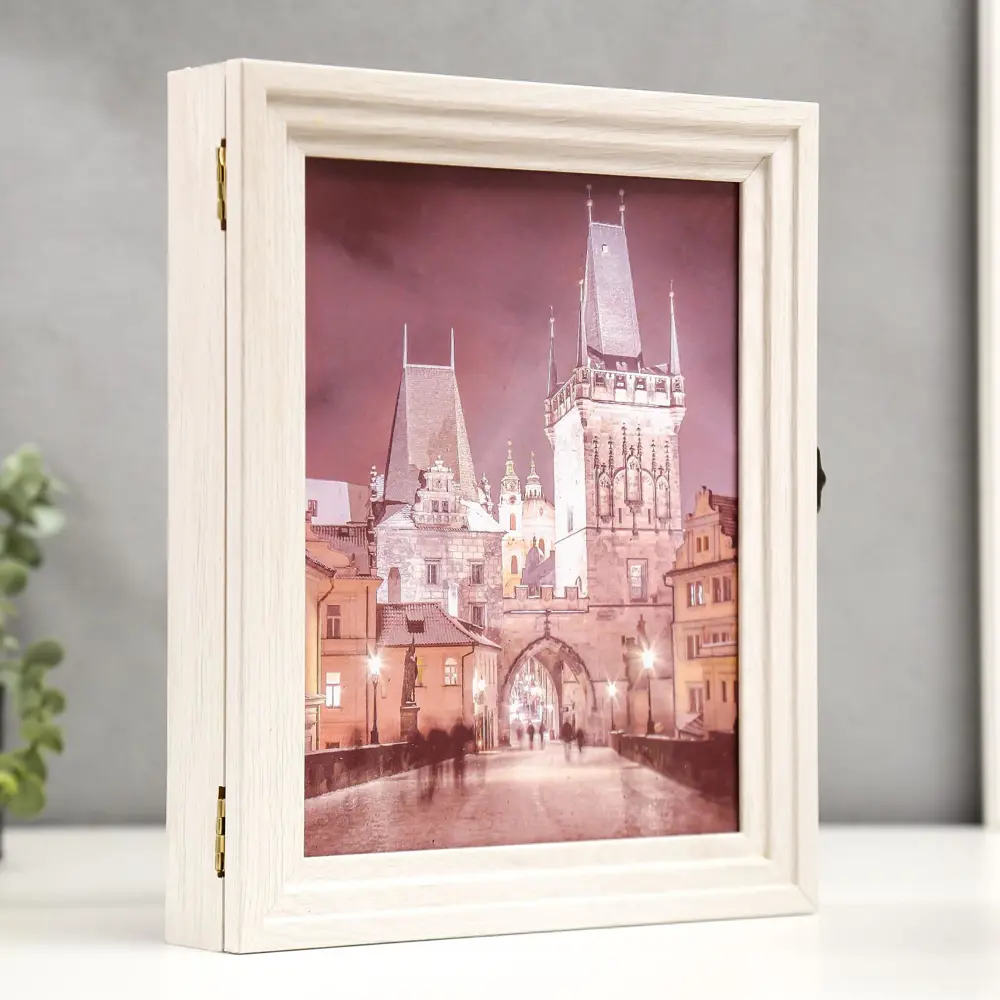 Фото Ключница Город МДФ 25x30 см цвет белый Фото Ключница Город МДФ 25x30 см цвет белый