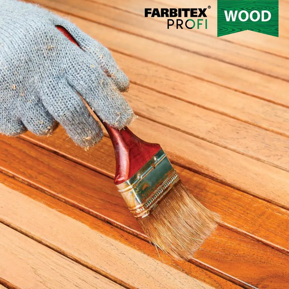 Фото 3 Лазурь акриловая для дерева защитно-красящая FARBITEX ПРОФИ WOOD 4300007746 орегон 2.5 л Фото 3 Лазурь акриловая для дерева защитно-красящая FARBITEX ПРОФИ WOOD 4300007746 орегон 2.5 л