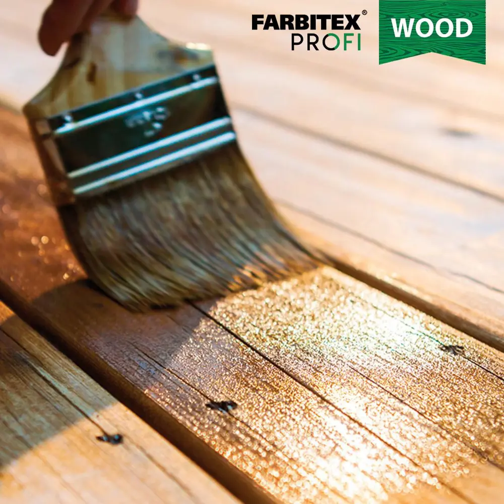 Фото 4 Состав защитно-красящий для древесины FARBITEX Profi Wood 4300008501 бесцветный 2.7 л