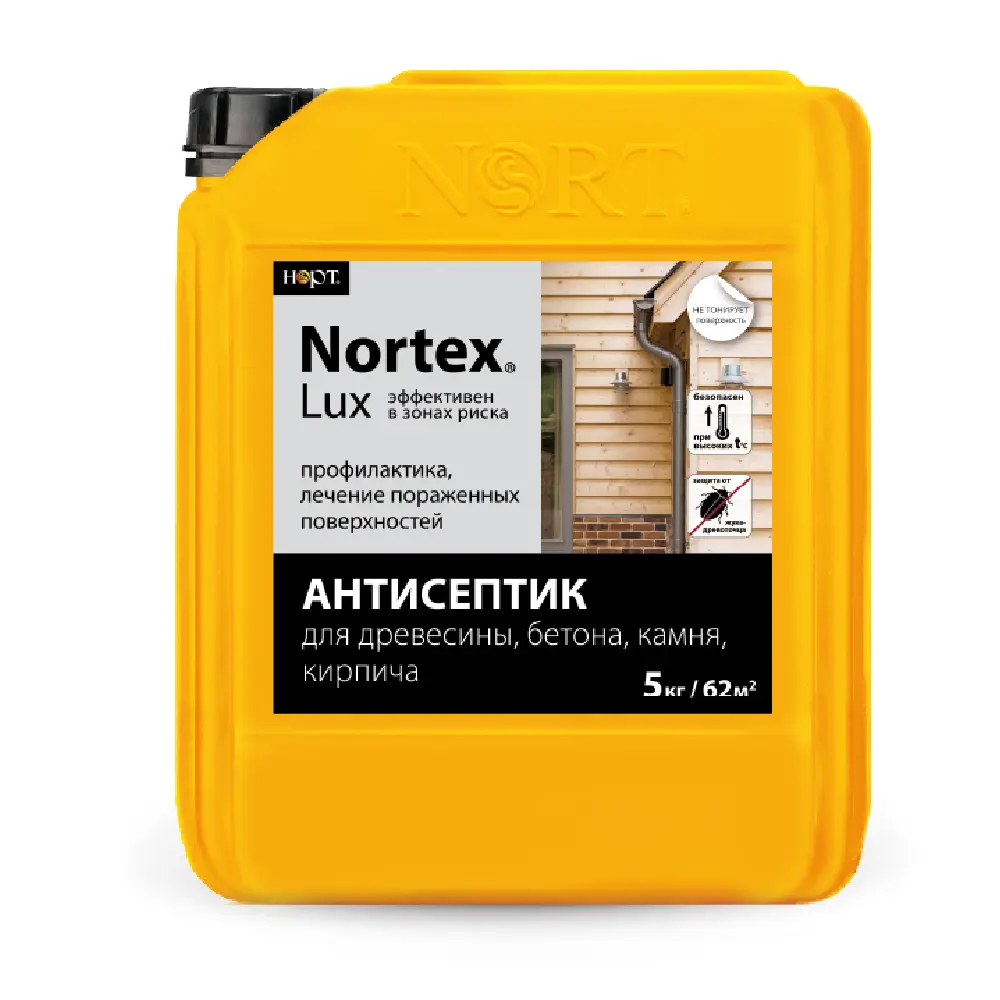 Фото Антисептик Норт Nortex Lux бесцветный 5 кг Фото Антисептик Норт Nortex Lux бесцветный 5 кг