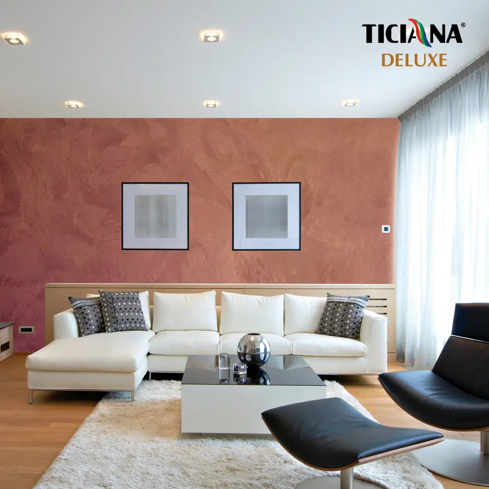 Фото 5 Покрытие декоративное TICIANA DELUXE Seteria с эффектом шелка цвет серебро 4 л Фото 5 Покрытие декоративное TICIANA DELUXE Seteria с эффектом шелка цвет серебро 4 л