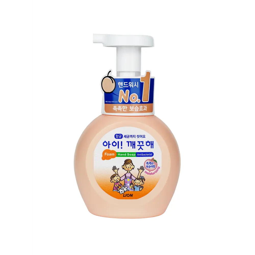 Фото Пенное мыло LION для рук с персиком Ai kekute foaming handsoap peach 250 мл Фото Пенное мыло LION для рук с персиком Ai kekute foaming handsoap peach 250 мл