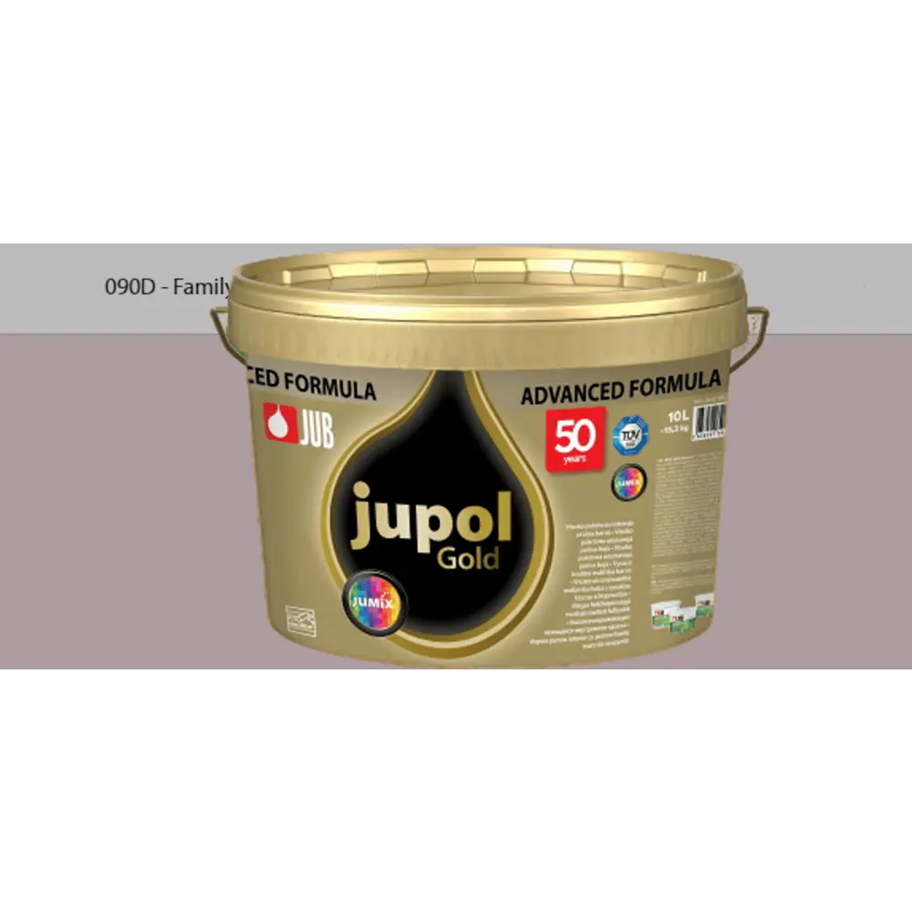 Фото Краска для стен и потолков высокоукрывистая моющаяся Jub Jupol Gold 1009807 цвет 090d коричневый 1.9 л Фото Краска для стен и потолков высокоукрывистая моющаяся Jub Jupol Gold 1009807 цвет 090d коричневый 1.9 л
