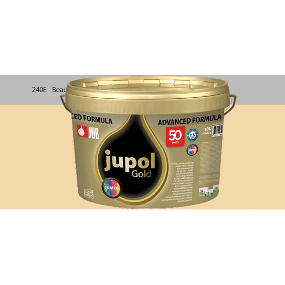 Фото Краска для стен и потолков высокоукрывистая моющаяся Jub Jupol Gold 1009806 цвет 240e бежевый 2 л Фото Краска для стен и потолков высокоукрывистая моющаяся Jub Jupol Gold 1009806 цвет 240e бежевый 2 л