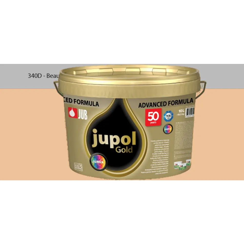 Фото Краска для стен и потолков высокоукрывистая моющаяся Jub Jupol Gold 1009806 цвет 340d бежевый 2 л Фото Краска для стен и потолков высокоукрывистая моющаяся Jub Jupol Gold 1009806 цвет 340d бежевый 2 л
