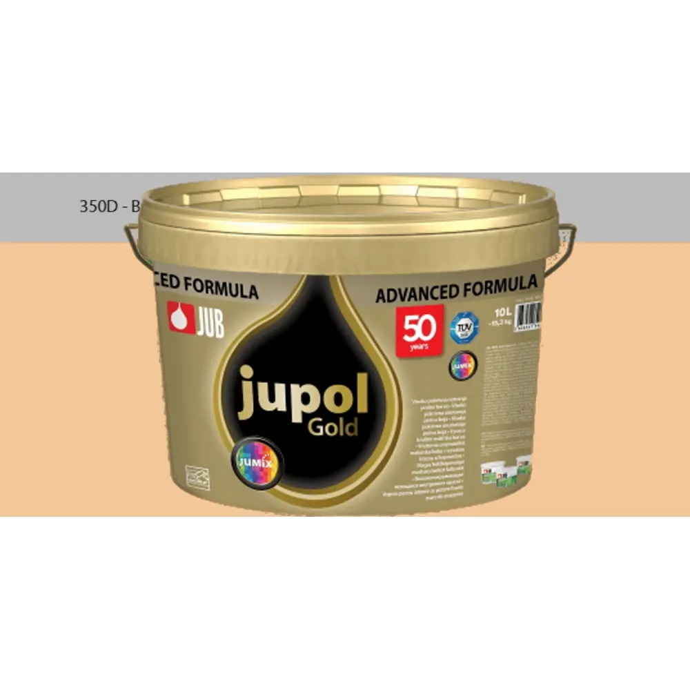Фото Краска для стен и потолков высокоукрывистая моющаяся Jub Jupol Gold 1009806 цвет 350d бежевый 2 л Фото Краска для стен и потолков высокоукрывистая моющаяся Jub Jupol Gold 1009806 цвет 350d бежевый 2 л