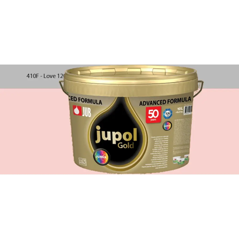 Фото Краска для стен и потолков высокоукрывистая моющаяся Jub Jupol Gold 1009806 цвет 410f розовый 2 л Фото Краска для стен и потолков высокоукрывистая моющаяся Jub Jupol Gold 1009806 цвет 410f розовый 2 л