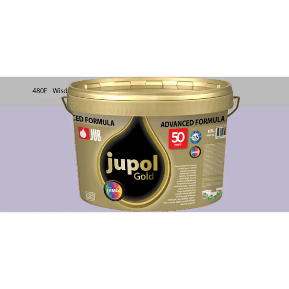 Фото Краска для стен и потолков высокоукрывистая моющаяся Jub Jupol Gold 1009806 цвет 480e фиолетовый 2 л Фото Краска для стен и потолков высокоукрывистая моющаяся Jub Jupol Gold 1009806 цвет 480e фиолетовый 2 л