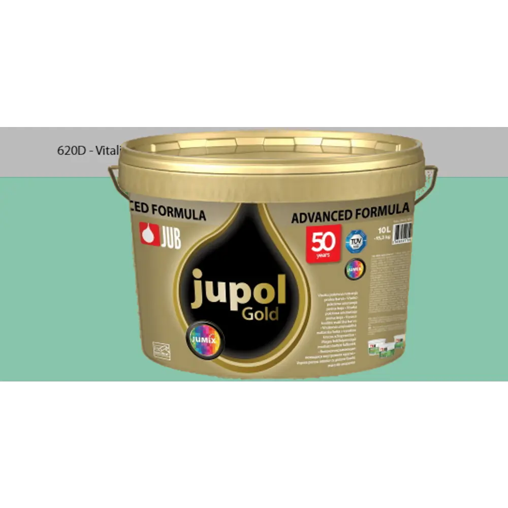 Фото Краска для стен и потолков высокоукрывистая моющаяся Jub Jupol Gold 1009807 цвет 620d зеленый 1.9 л Фото Краска для стен и потолков высокоукрывистая моющаяся Jub Jupol Gold 1009807 цвет 620d зеленый 1.9 л