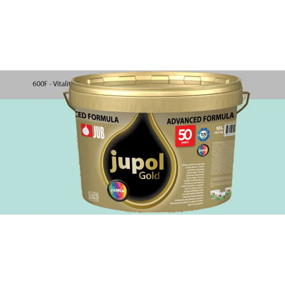 Фото Краска для стен и потолков высокоукрывистая моющаяся Jub Jupol Gold 1009806 цвет 600f голубой 2 л Фото Краска для стен и потолков высокоукрывистая моющаяся Jub Jupol Gold 1009806 цвет 600f голубой 2 л