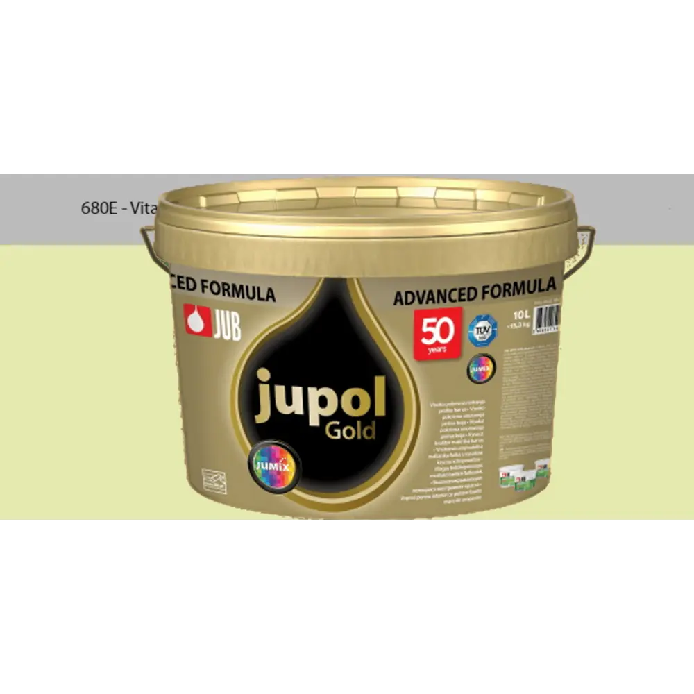 Фото Краска для стен и потолков высокоукрывистая моющаяся Jub Jupol Gold 1009806 цвет 680e светло-салатовый 2 л Фото Краска для стен и потолков высокоукрывистая моющаяся Jub Jupol Gold 1009806 цвет 680e светло-салатовый 2 л
