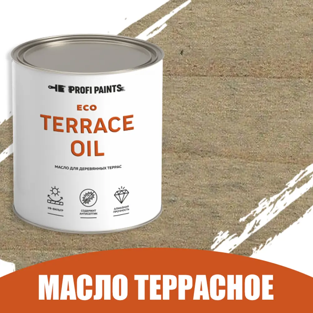 Фото Масло для дерева Profipaints ECO Terrace Oil износостойкое цвет дымчато-серый 0.9 л Фото Масло для дерева Profipaints ECO Terrace Oil износостойкое цвет дымчато-серый 0.9 л