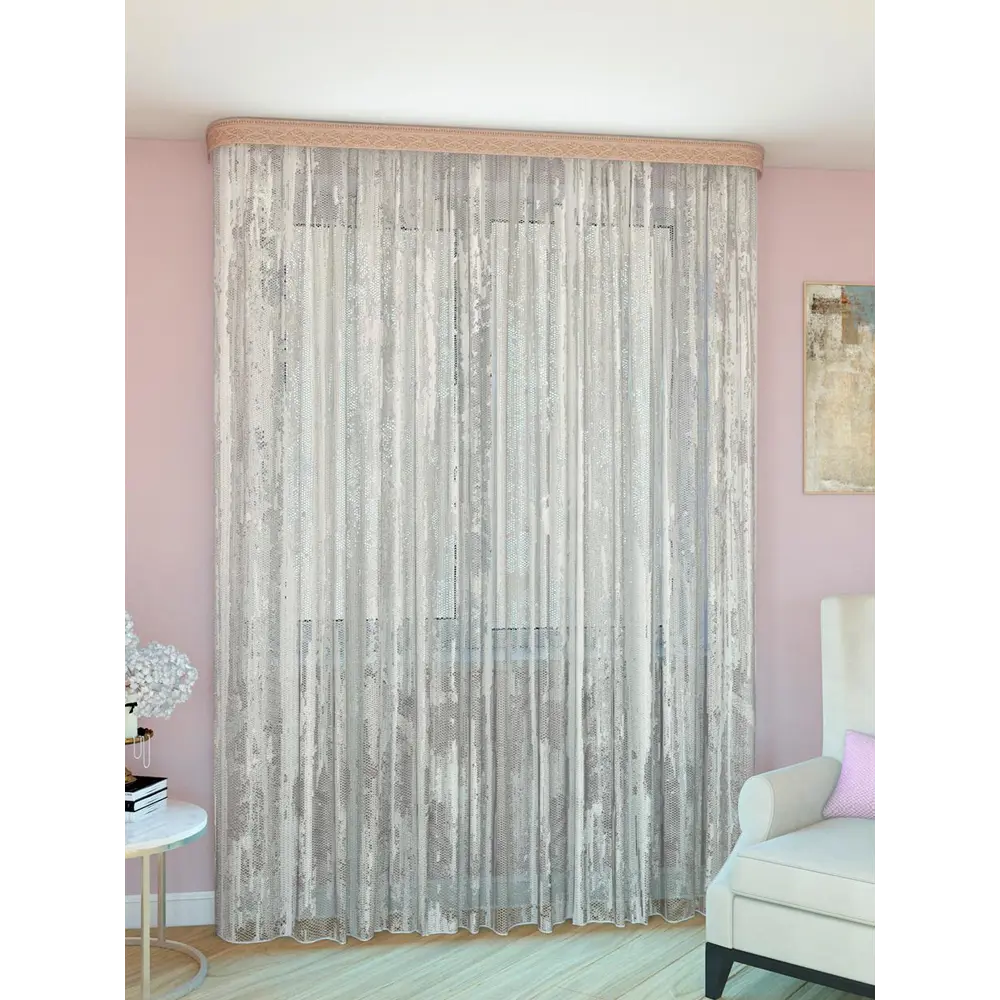 Фото Тюль Дождь Domlegrand 300x260 см цвет белый Фото Тюль Дождь Domlegrand 300x260 см цвет белый