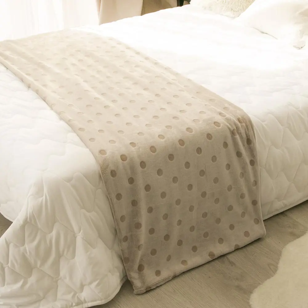 Фото Плед ОТК горох MV91364/3BE, 200x220 см Фото Плед ОТК горох MV91364/3BE, 200x220 см