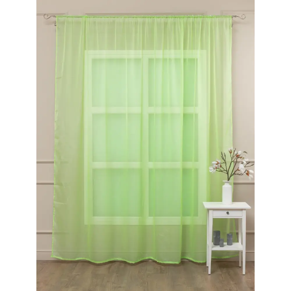 Фото 3 Тюль Amore Mio 75385 270x300 см цвет салатовый Фото 3 Тюль Amore Mio 75385 270x300 см цвет салатовый