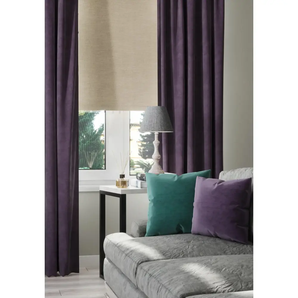 Фото 3 Штора на ленте Inspire Manchester 200x260 Purple фиолетовый Фото 3 Штора на ленте Inspire Manchester 200x260 Purple фиолетовый