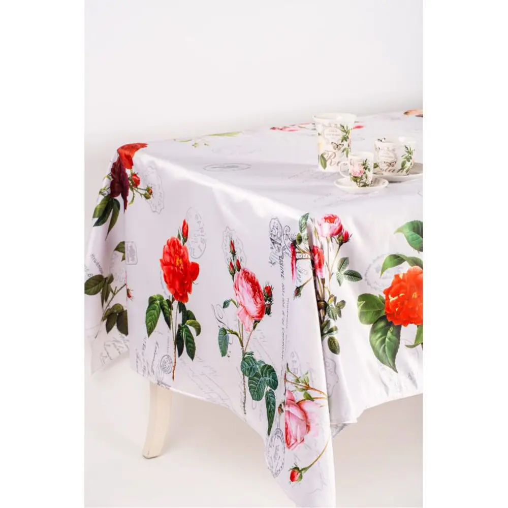 Фото 2 Скатерть Myatashop квадратная Цветы с марками Фото 2 Скатерть Myatashop квадратная Цветы с марками