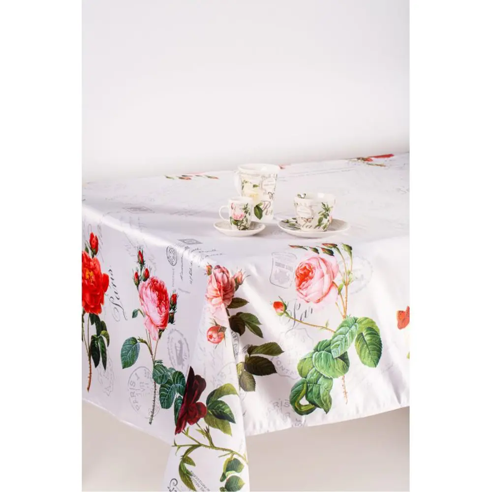 Фото 4 Скатерть Myatashop квадратная Цветы с марками Фото 4 Скатерть Myatashop квадратная Цветы с марками