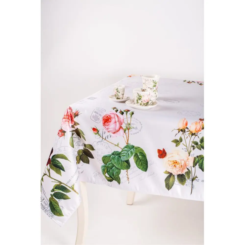Фото 3 Скатерть Myatashop квадратная Цветы с марками Фото 3 Скатерть Myatashop квадратная Цветы с марками
