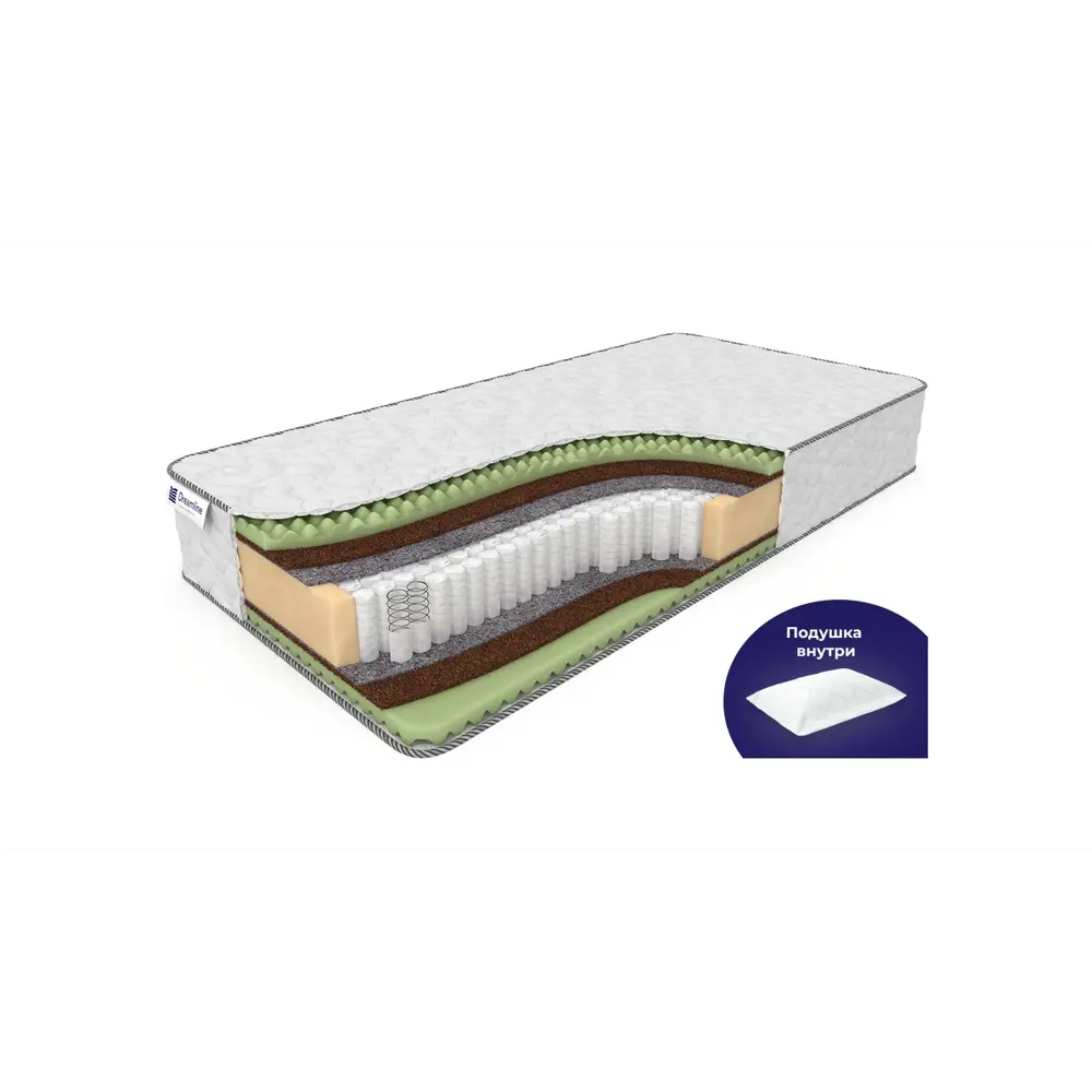 Фото Матрас Dreamline Space Massage S1000 110x195, полутораспальный