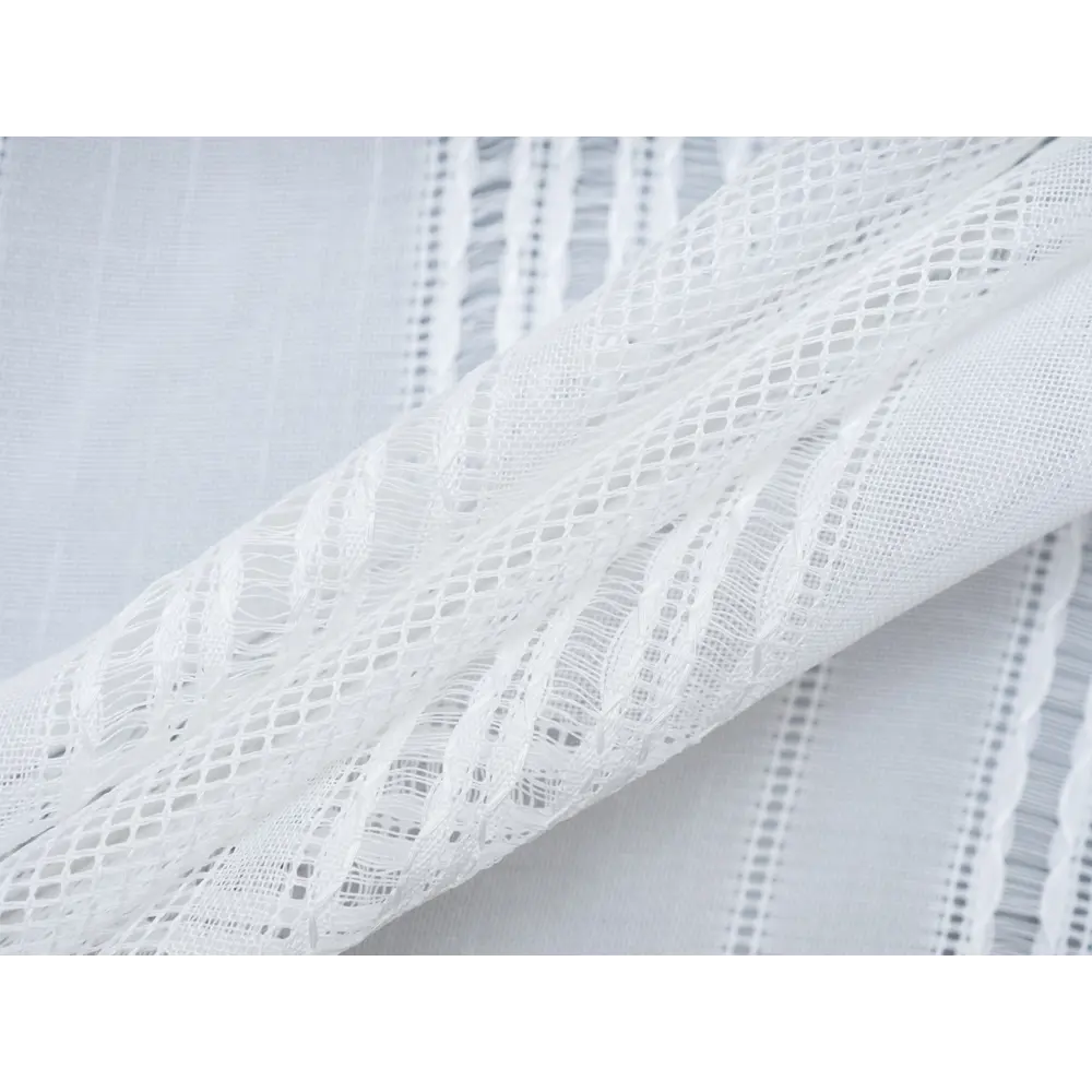 Фото 12 Тюль с мережкой Кристи YML555 на шторной ленте 240x500 см, цвет молочный Фото 12 Тюль с мережкой Кристи YML555 на шторной ленте 240x500 см, цвет молочный