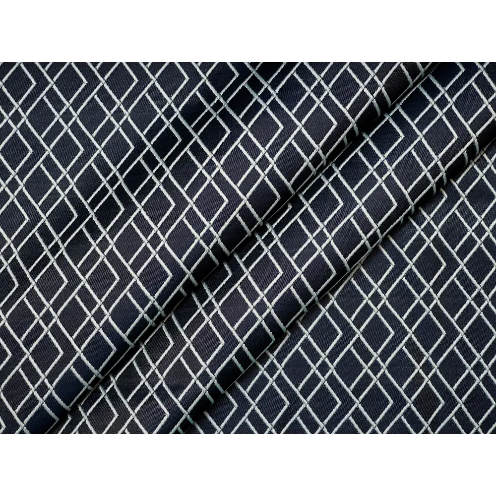 Фото 6 Штора жаккард "Топлайн" 200x250 цвет синий, на шторной ленте Фото 6 Штора жаккард "Топлайн" 200x250 цвет синий, на шторной ленте