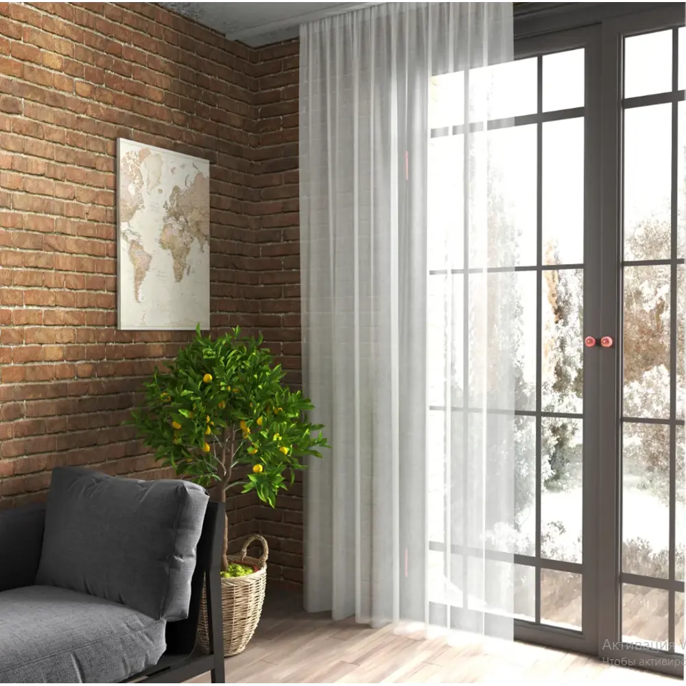 Фото 6 Тюль Риола YML1569 на шторной ленте 250x400 см, цвет экрю Фото 6 Тюль Риола YML1569 на шторной ленте 250x400 см, цвет экрю