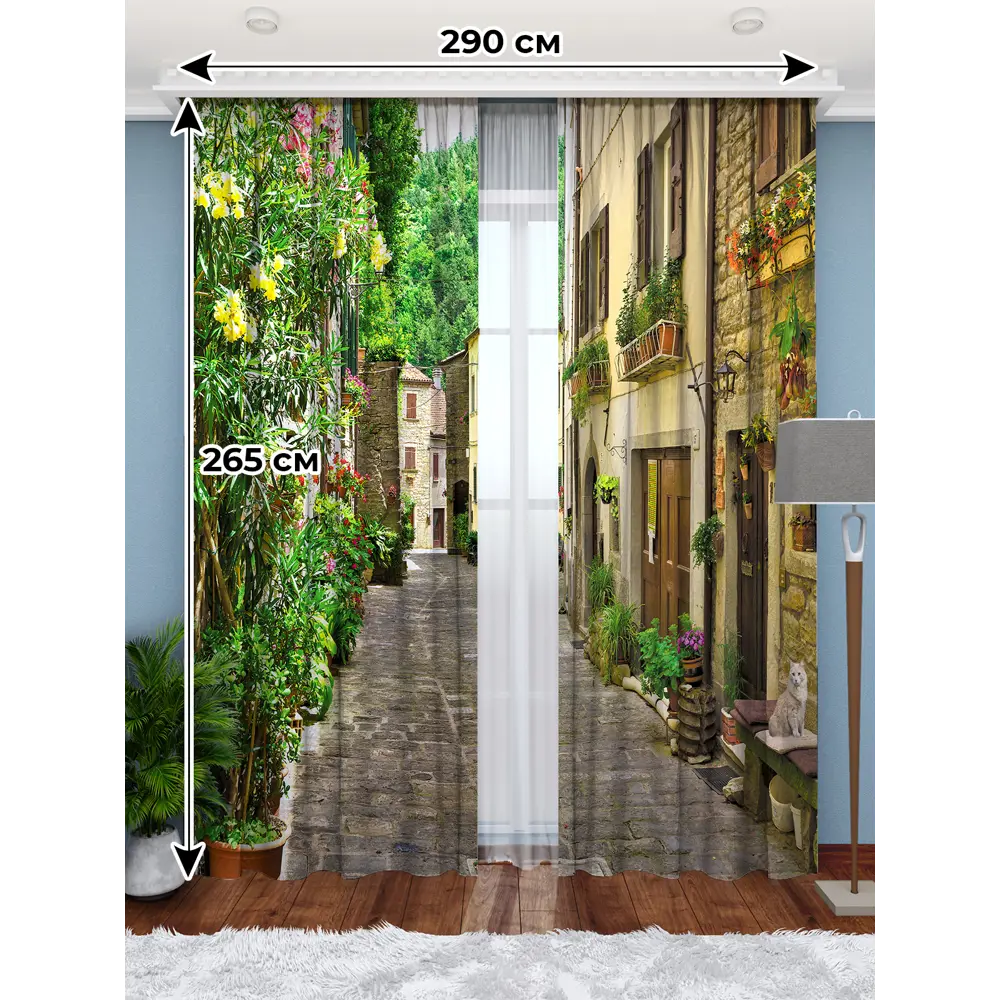 Фото Фотошторы Габардин 290x265 см Homepick 23/498/ Фото Фотошторы Габардин 290x265 см Homepick 23/498/