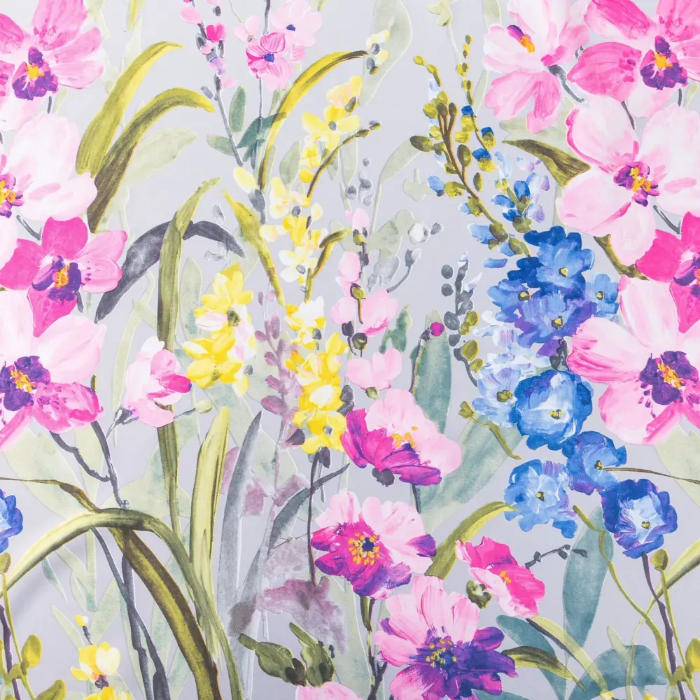 Фото 2 Штора Этель 4292660 на шторной ленте, 265x250 см, цвет розовый