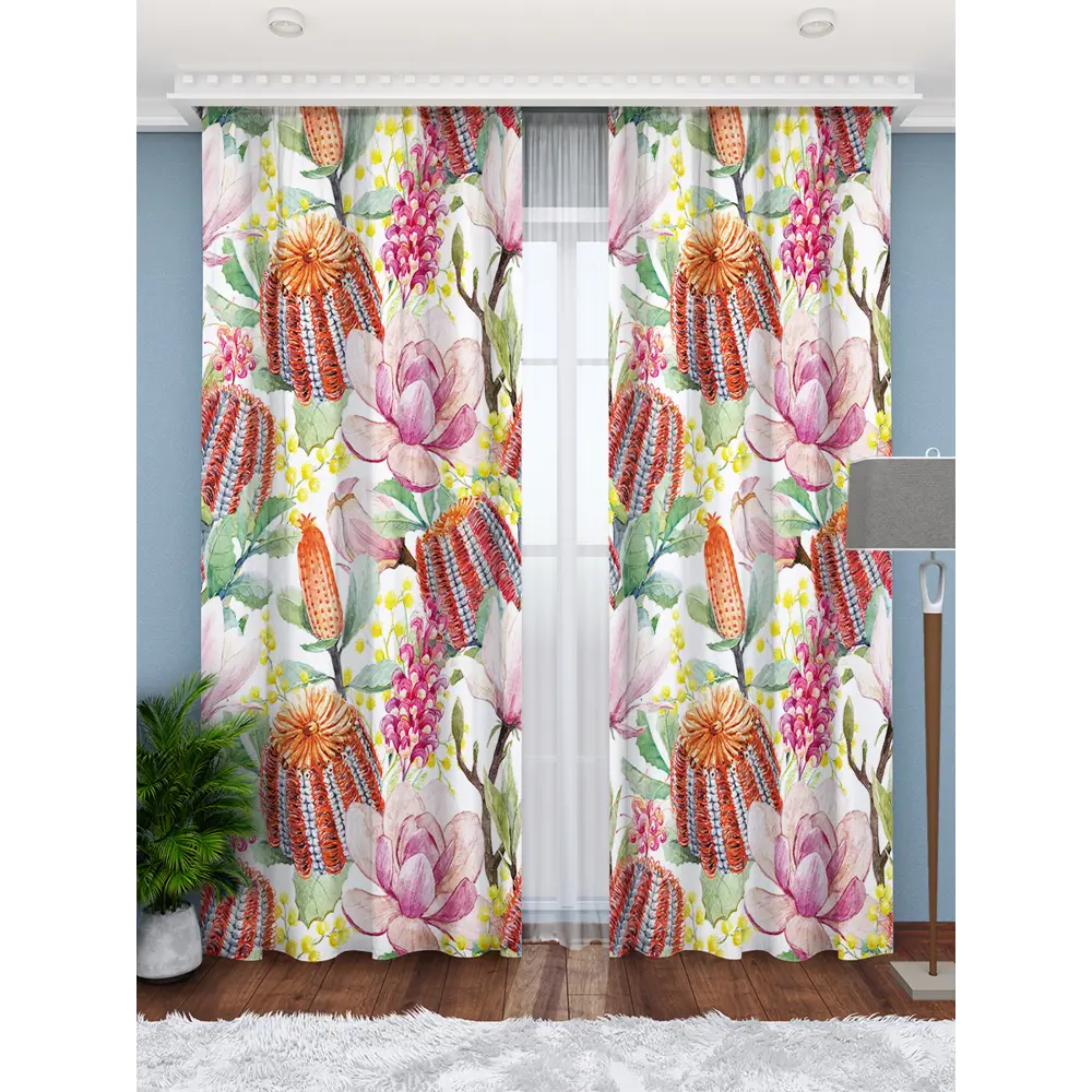 Фото 2 Фотошторы Габардин 290x265 см Homepick RedFlowers&Pionies/14024/ Фото 2 Фотошторы Габардин 290x265 см Homepick RedFlowers&Pionies/14024/