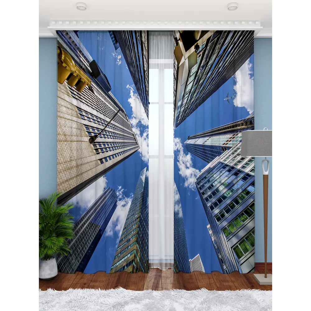 Фото Фотошторы Габардин 290x265 см Homepick Skyscrapers/2143/ Фото Фотошторы Габардин 290x265 см Homepick Skyscrapers/2143/