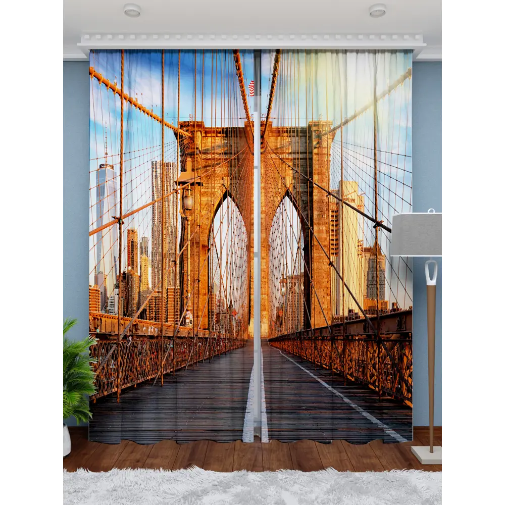 Фото 2 Фотошторы Габардин 290x265 см Homepick Bridge/2121/ Фото 2 Фотошторы Габардин 290x265 см Homepick Bridge/2121/