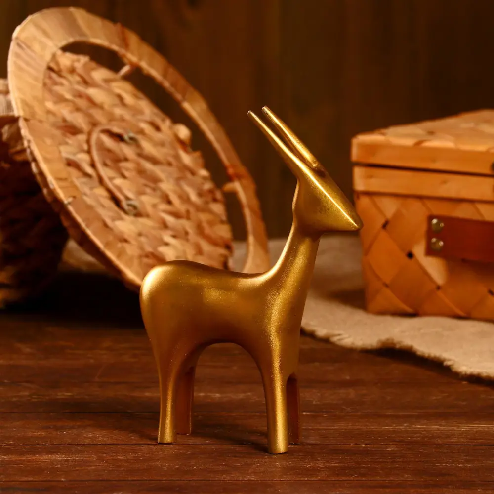 Фото 3 Фигурка сувенирная Simaland Антилопа 15.2x5.1x22.2 см (латунное покрытие) Фото 3 Фигурка сувенирная Simaland Антилопа 15.2x5.1x22.2 см (латунное покрытие)