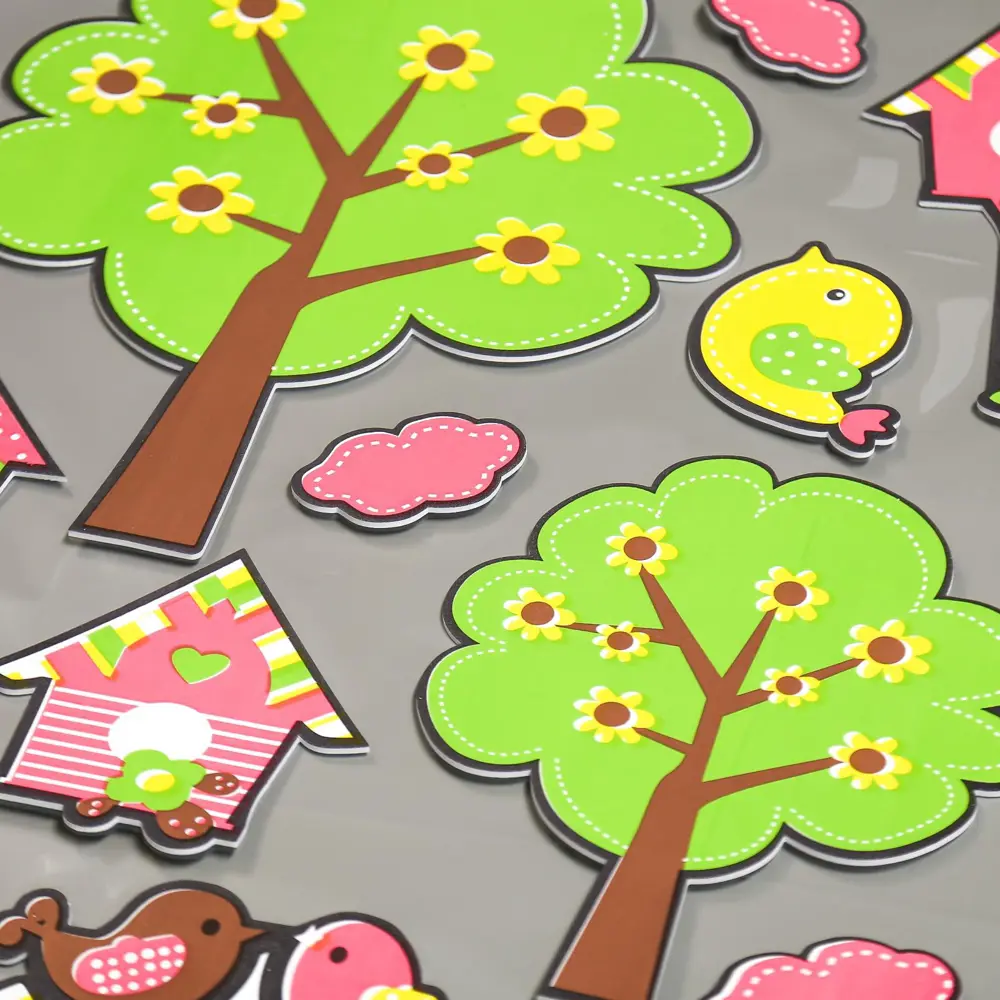 Фото Наклейка интерьерная "Скворечники" 79x49 см