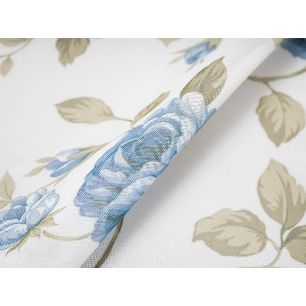 Фото 8 Тюль Розы YML1798 на шторной ленте 260x400 см, цвет голубой