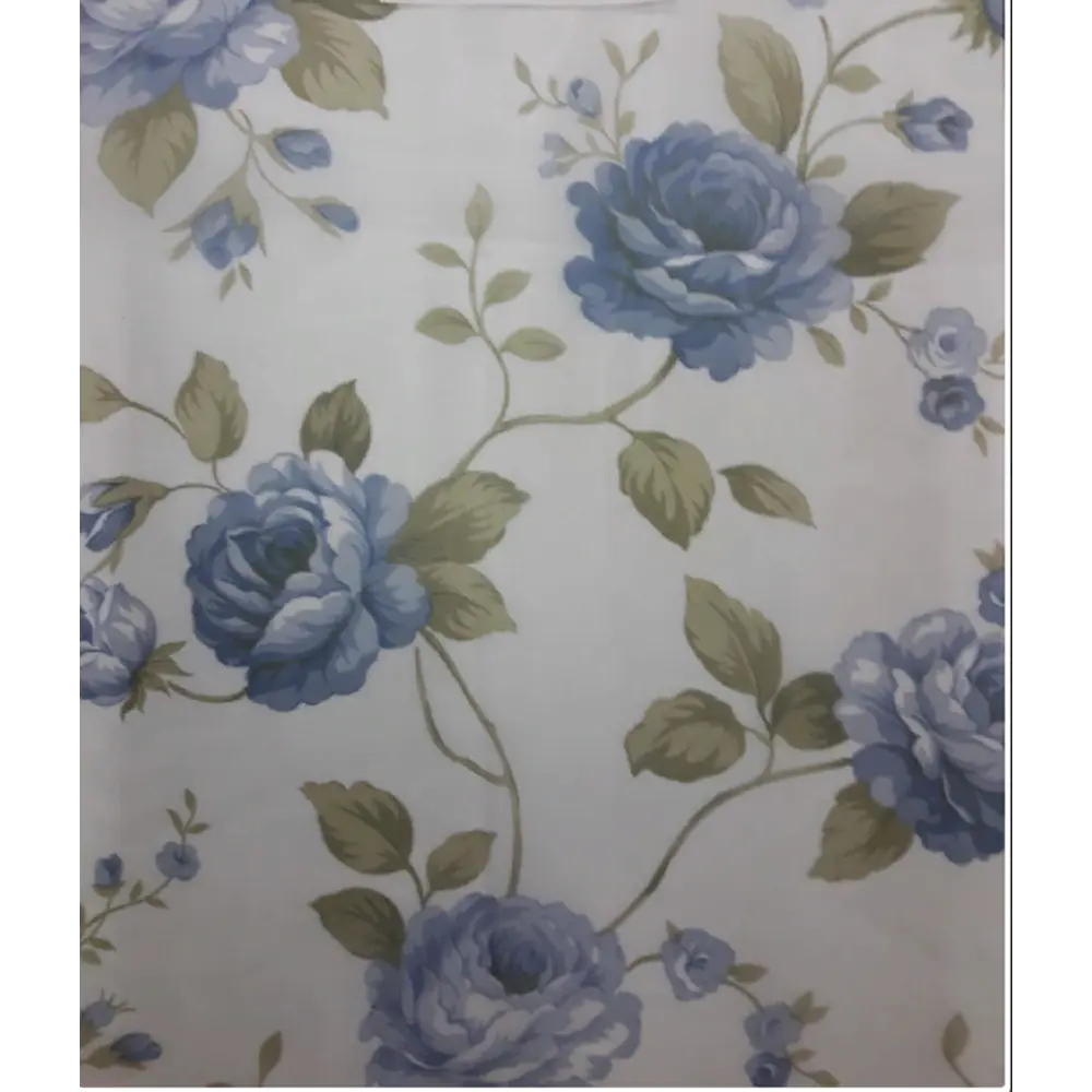 Фото Тюль Розы YML1794 на шторной ленте 250x300 см, цвет голубой