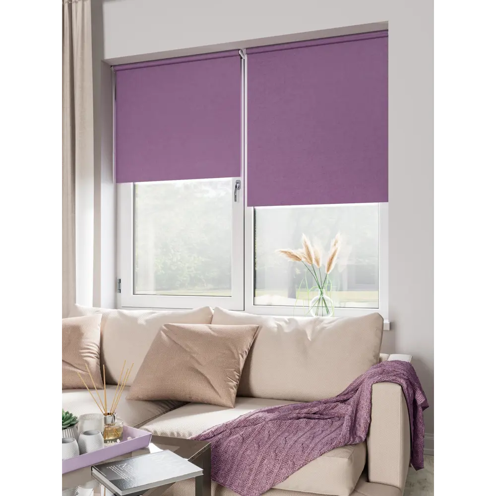 Фото Рулонная штора Блэкаут Domlegrand 72.5x175 цвет пурпур Фото Рулонная штора Блэкаут Domlegrand 72.5x175 цвет пурпур