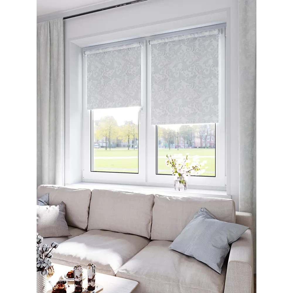 Фото Рулонная штора Севилия Domlegrand 61.5x175 цвет серебро