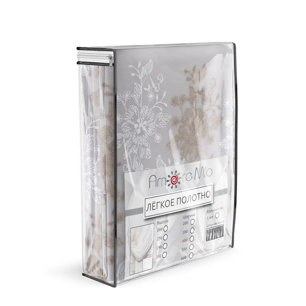 Фото 6 Тюль Amore mio RR 713188 31027 на шторной ленте 300x270 см цвет бежевый Фото 6 Тюль Amore mio RR 713188 31027 на шторной ленте 300x270 см цвет бежевый