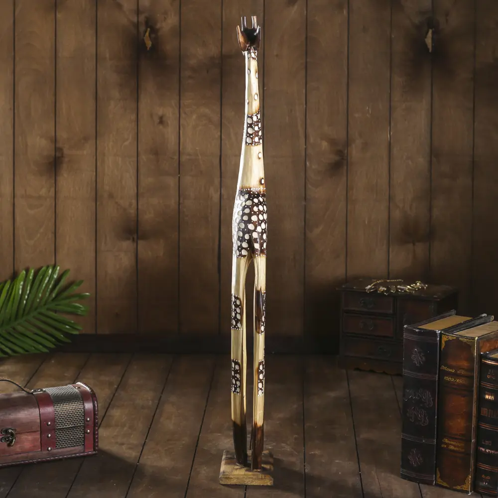 Фото 3 Фигурка сувенирная Simaland Жираф с узором сеточка 9.5x15.5x80 см