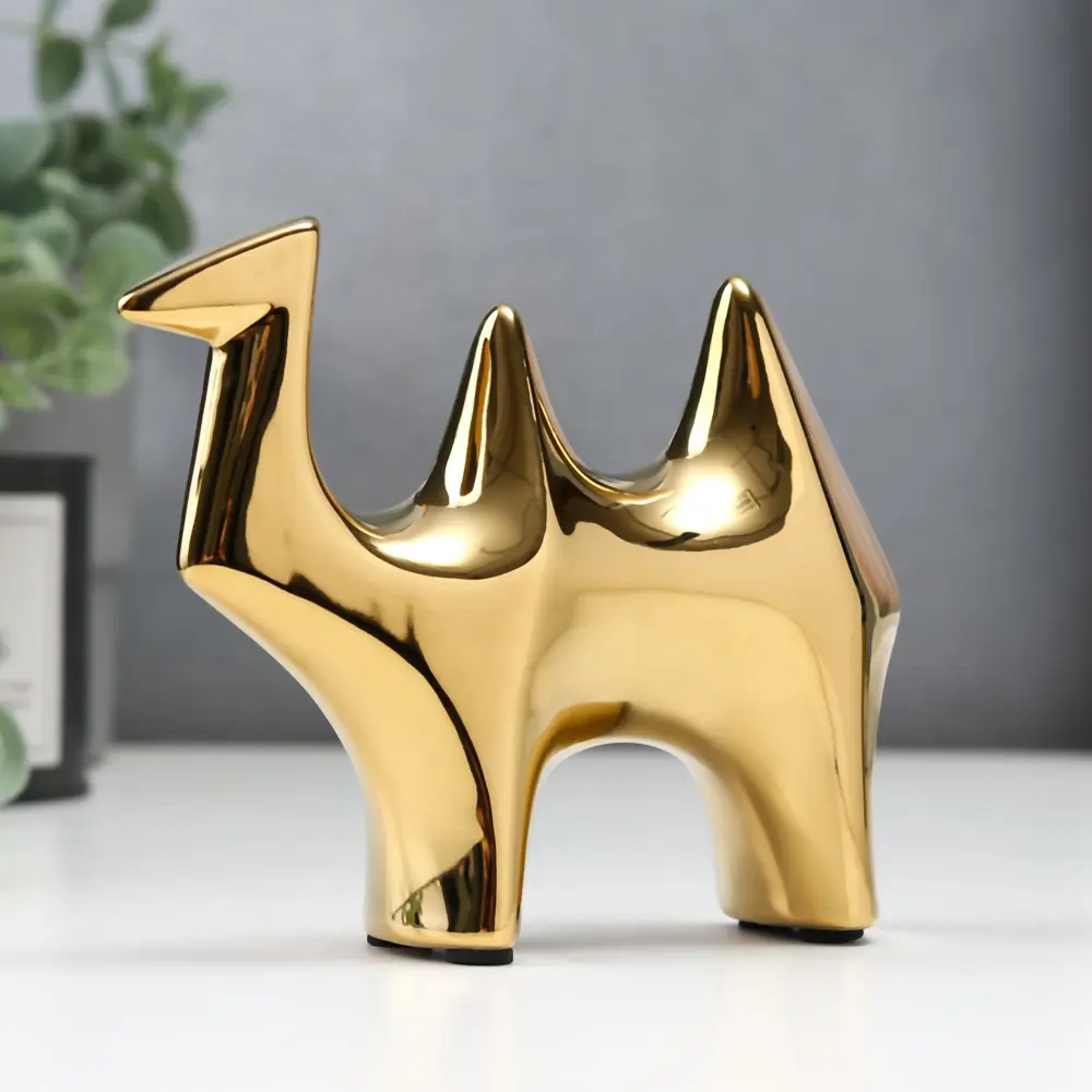 Фото 2 Сувенир Simaland Золотой верблюд 11.2x4x13.7 см