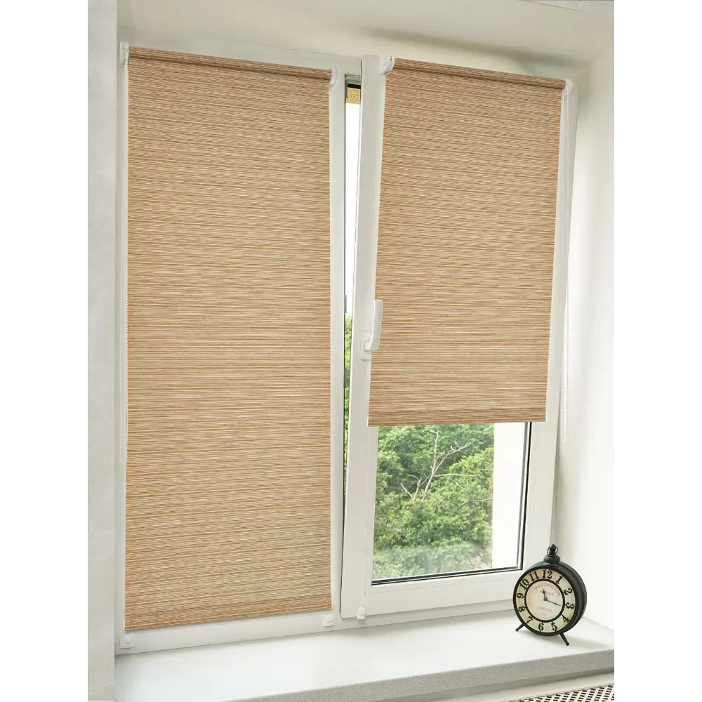 Фото Рулонная штора с направляющими струнами Sola "Марракеш Клен" 81*170 см Фото Рулонная штора с направляющими струнами Sola "Марракеш Клен" 81*170 см