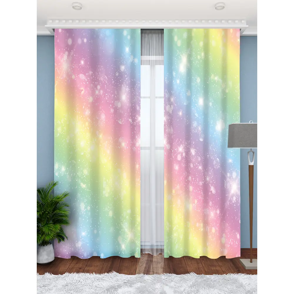 Фото 2 Фотошторы Габардин 290x265 см Homepick Радуга/11216/ Фото 2 Фотошторы Габардин 290x265 см Homepick Радуга/11216/