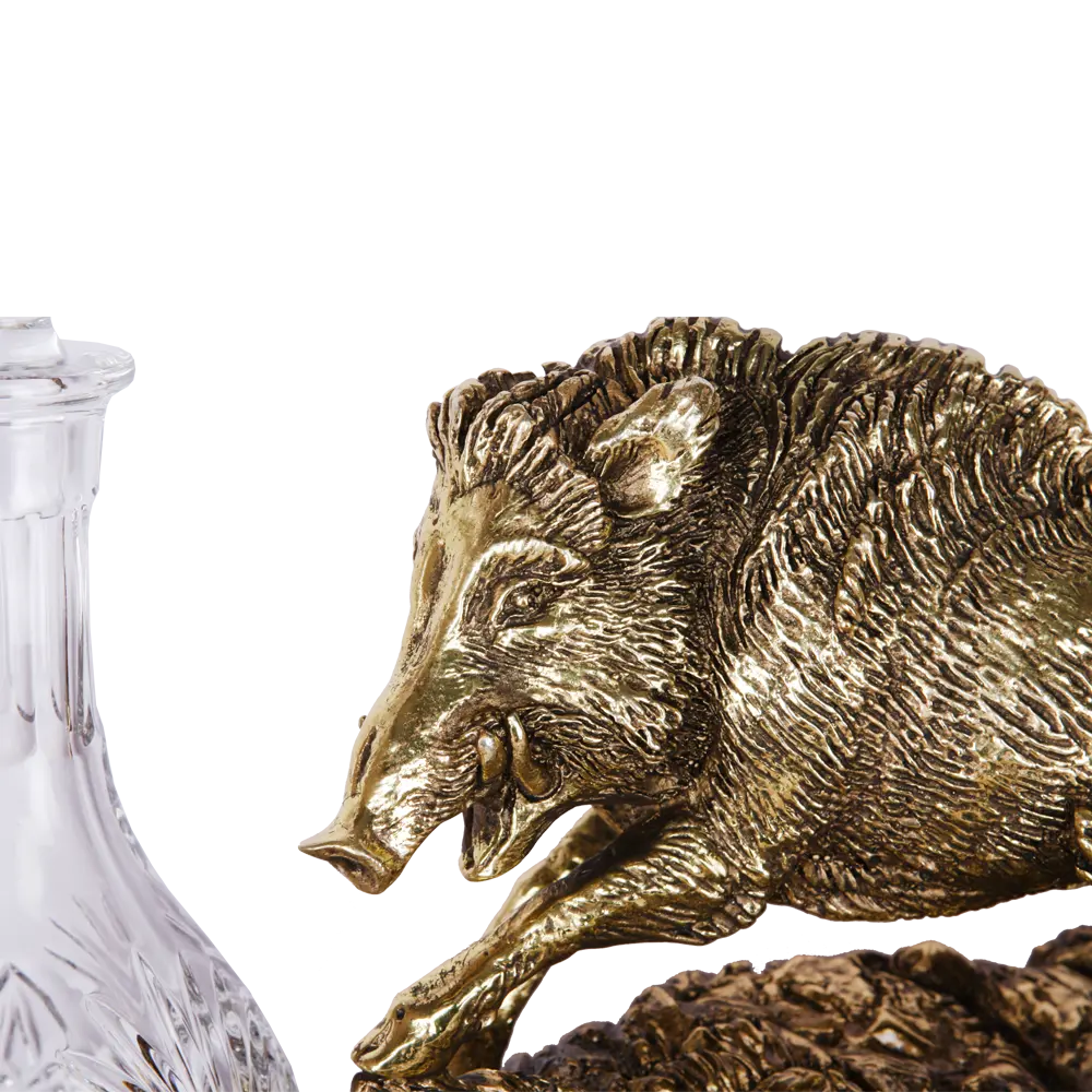 Фото 5 Питейный набор Bogacho Кабан бронзовый ручная работа