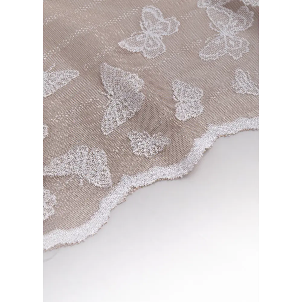 Фото 5 Штора Тюль Amore Mio RR H 615-2D Тюль жаккардовый 3.0x2.7 1 шт цвет светло-бежевый