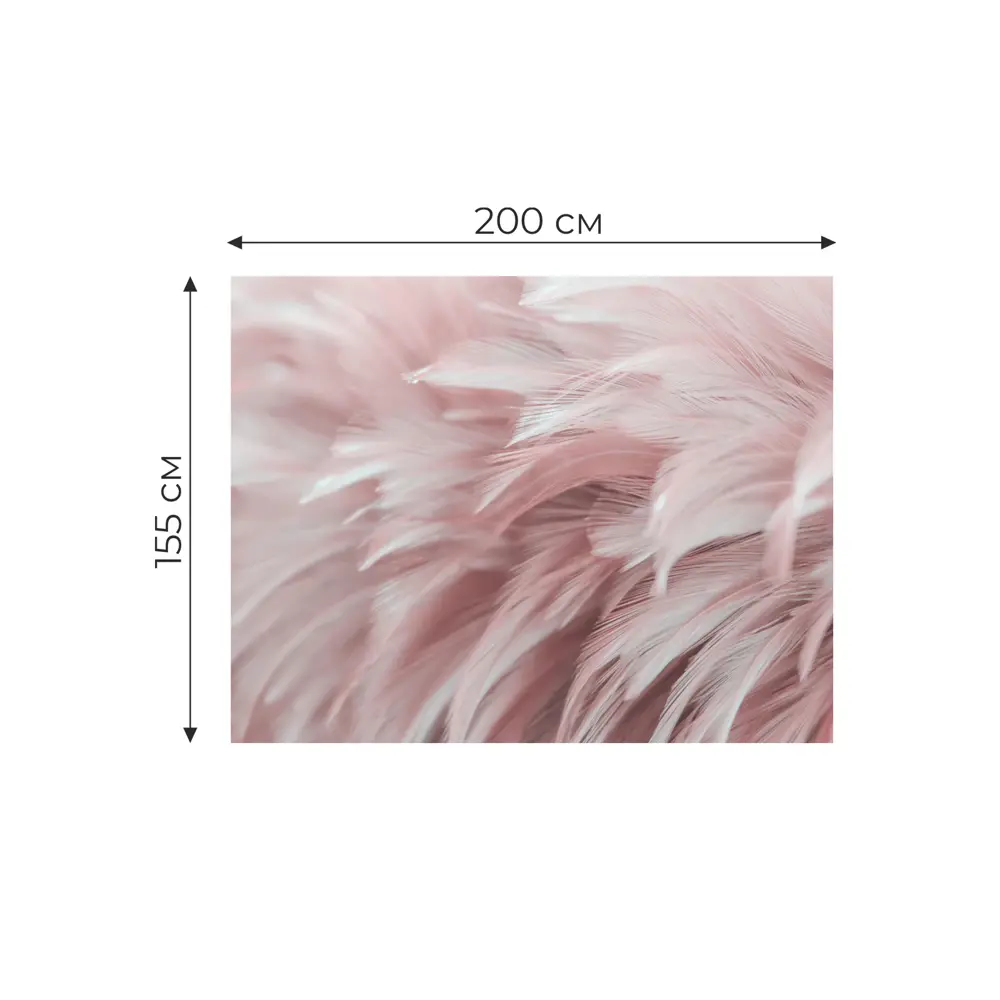 Фото 3 Фотообои бумажные бесшовные 3D Verol Розовые перья Фото 3 Фотообои бумажные бесшовные 3D Verol Розовые перья