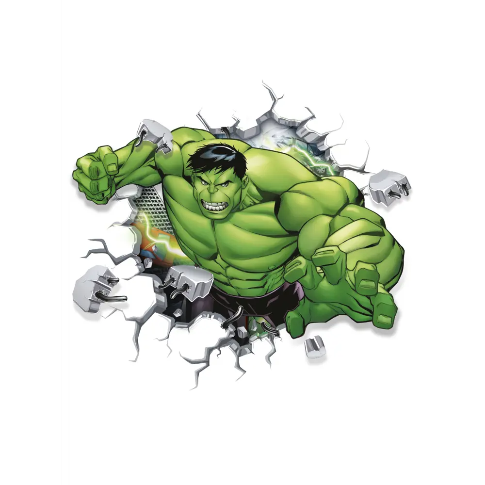 Фото 2 Наклейка Priority 55x50 см Marvel Халк