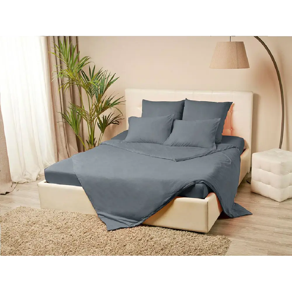 Фото Пододеяльник Edelson Tencel EPT-15/графит, 205x140 см, хлопок, цвет графит Фото Пододеяльник Edelson Tencel EPT-15/графит, 205x140 см, хлопок, цвет графит