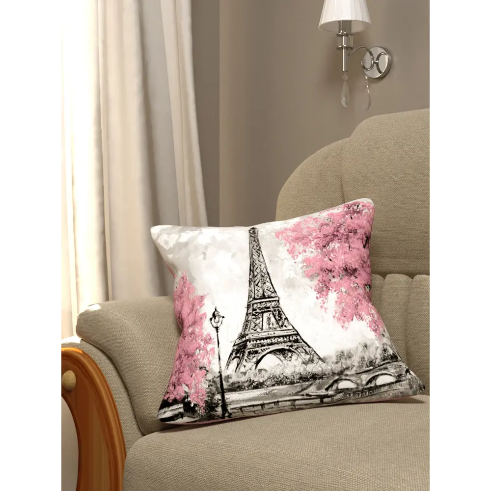Фото Наволочка декоративная Homepick из флиса 45x45 см PinkParis 1517